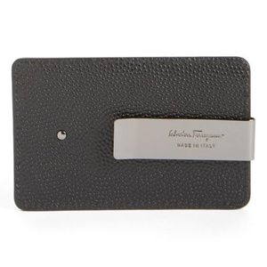 Ferragamo Ten-Forty One Leather Money Clip Wallet